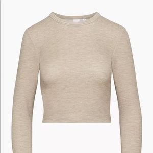 Tna Wafflex Crew Longsleeve in Heather warm taupe
